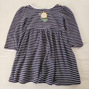 Vintage Y2k Gymboree Striped Sunflower Dress 4t